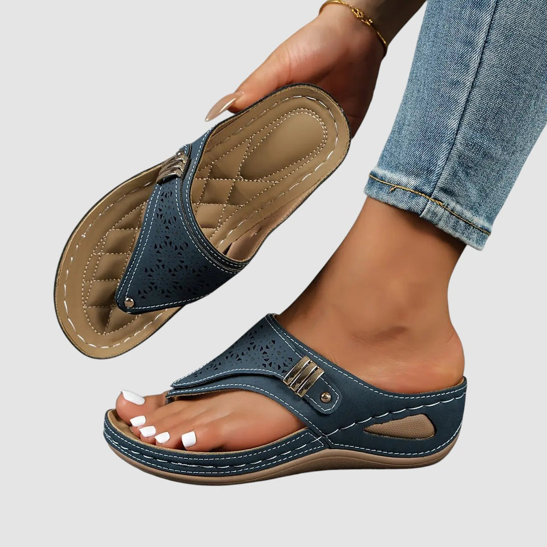 ELINOR | ORTHOPAEDIC WEDGE TOE SANDALS