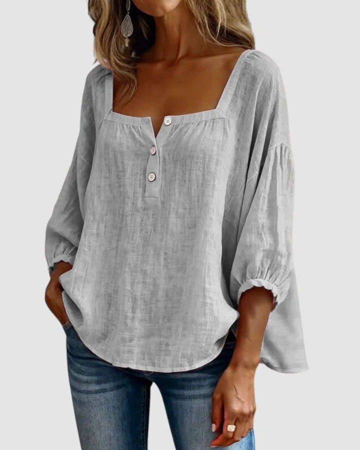 FABIANA | SQUARE NECK BLOUSE