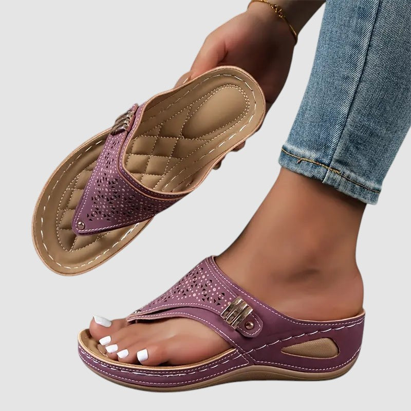 ELINOR | ORTHOPAEDIC WEDGE TOE SANDALS