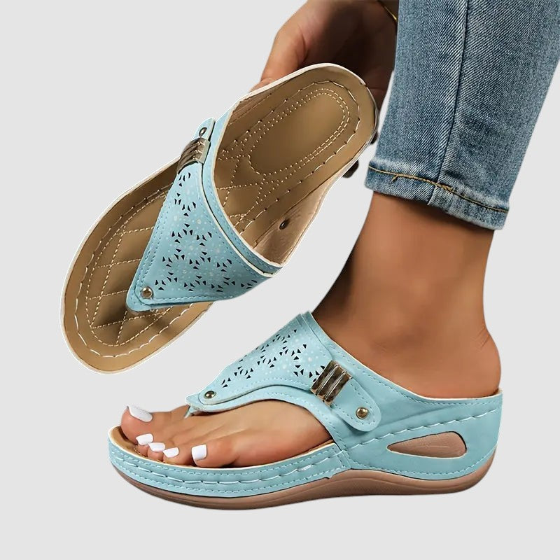 ELINOR | ORTHOPAEDIC WEDGE TOE SANDALS