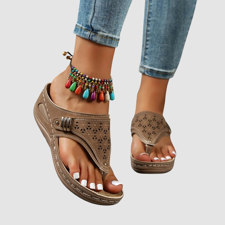 ELINOR | ORTHOPAEDIC WEDGE TOE SANDALS
