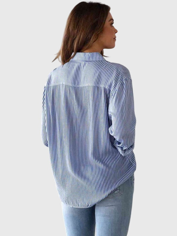 Ariana | Striped Tie-Front Shirt