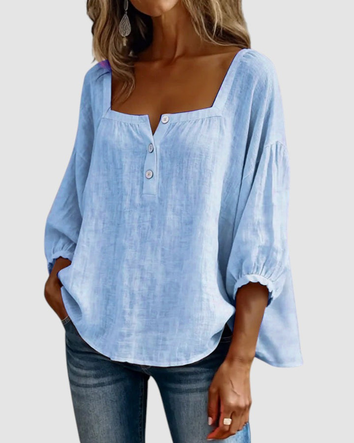 FABIANA | SQUARE NECK BLOUSE