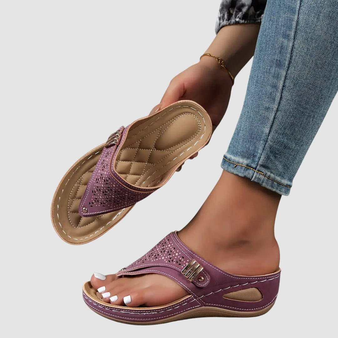 ELINOR | ORTHOPAEDIC WEDGE TOE SANDALS