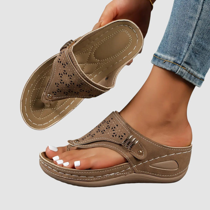 ELINOR | ORTHOPAEDIC WEDGE TOE SANDALS