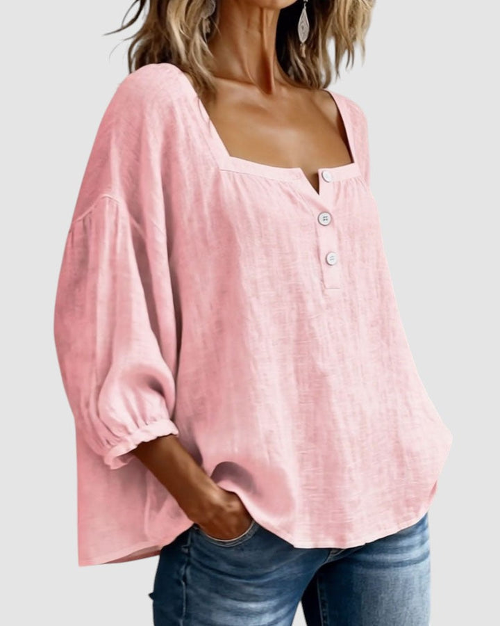 FABIANA | SQUARE NECK BLOUSE