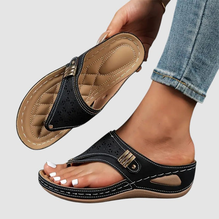 ELINOR | ORTHOPAEDIC WEDGE TOE SANDALS