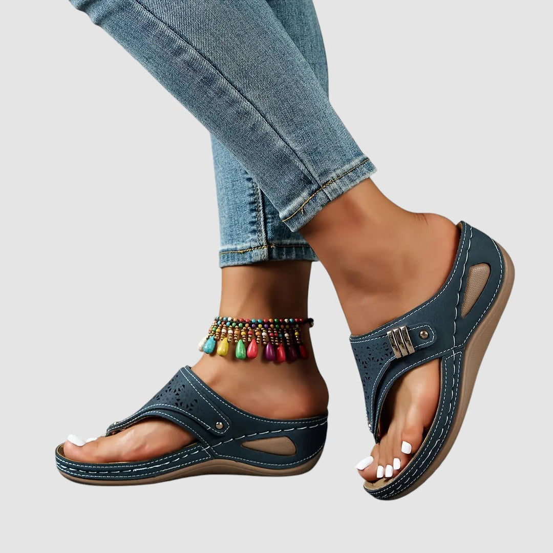ELINOR | ORTHOPAEDIC WEDGE TOE SANDALS