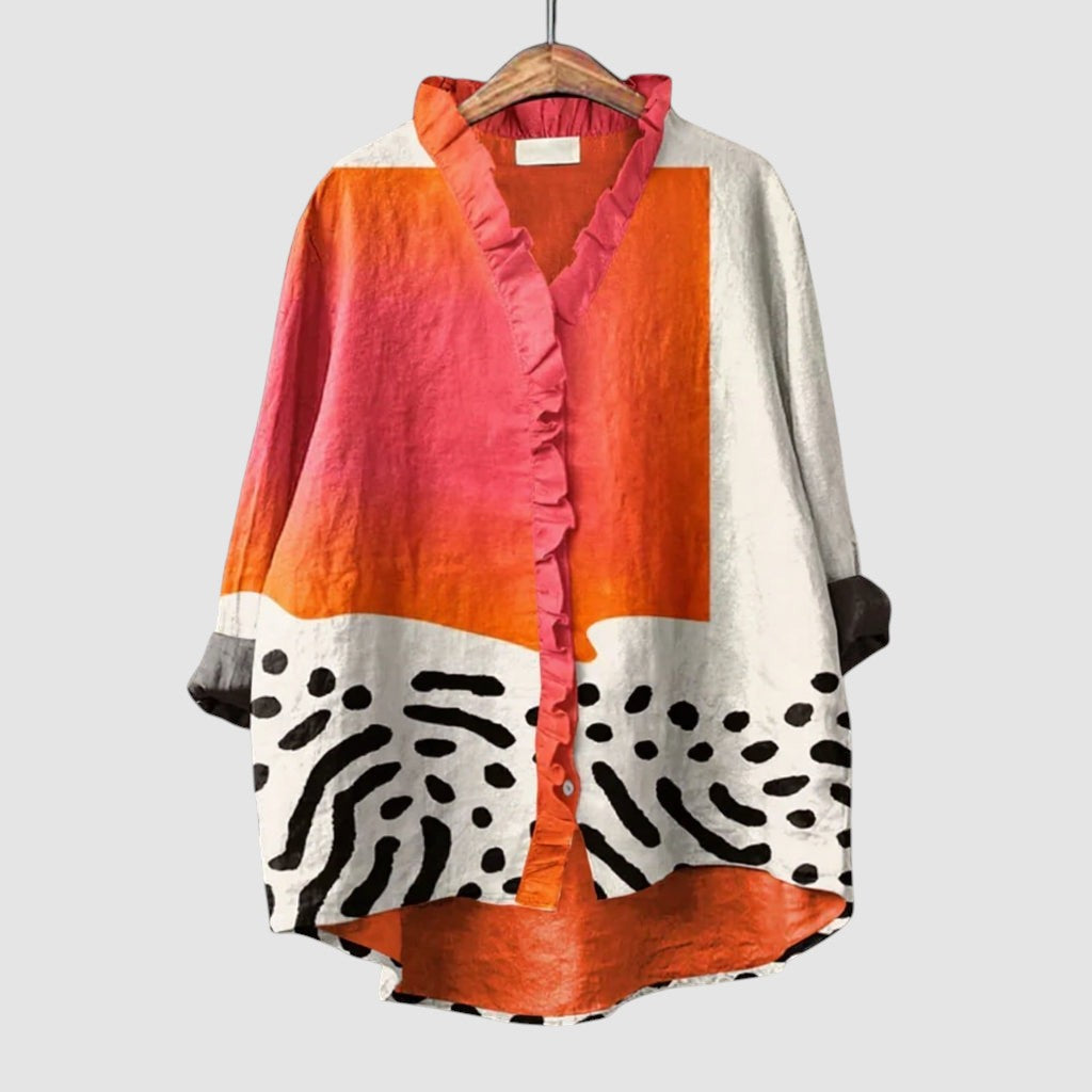 MELINDA | PRINTED SUMMER BLOUSE