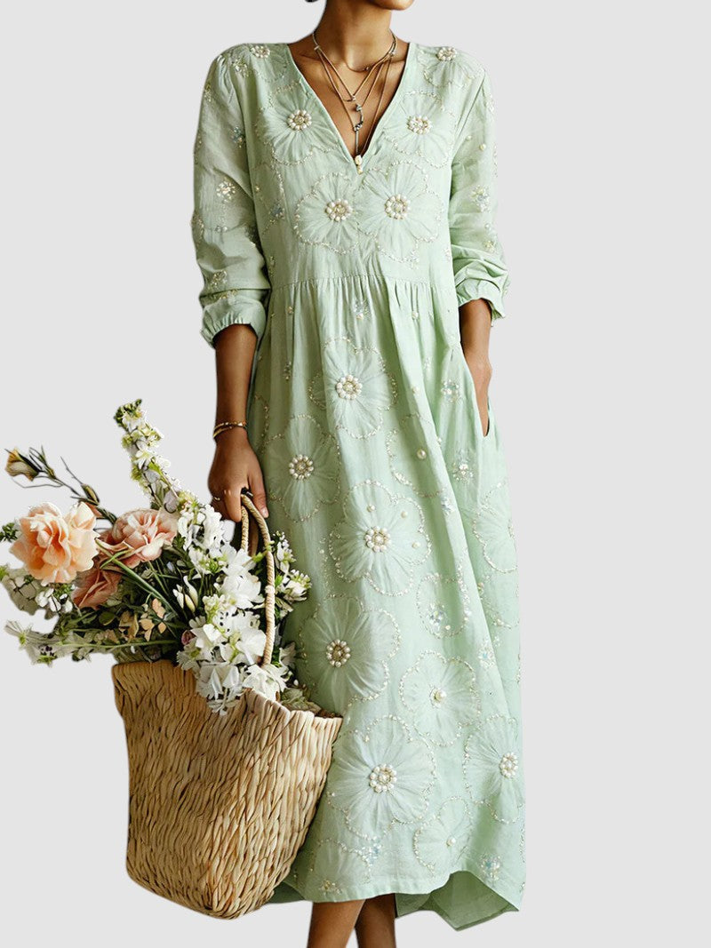 LENA | FLORAL MIDI DRESS
