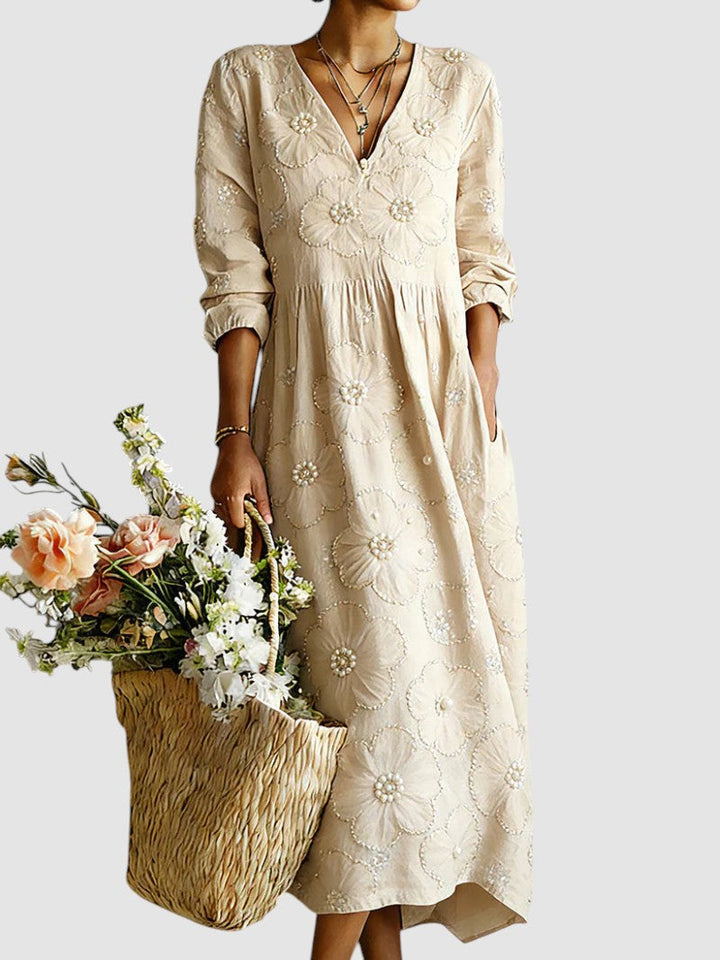 LENA | FLORAL MIDI DRESS