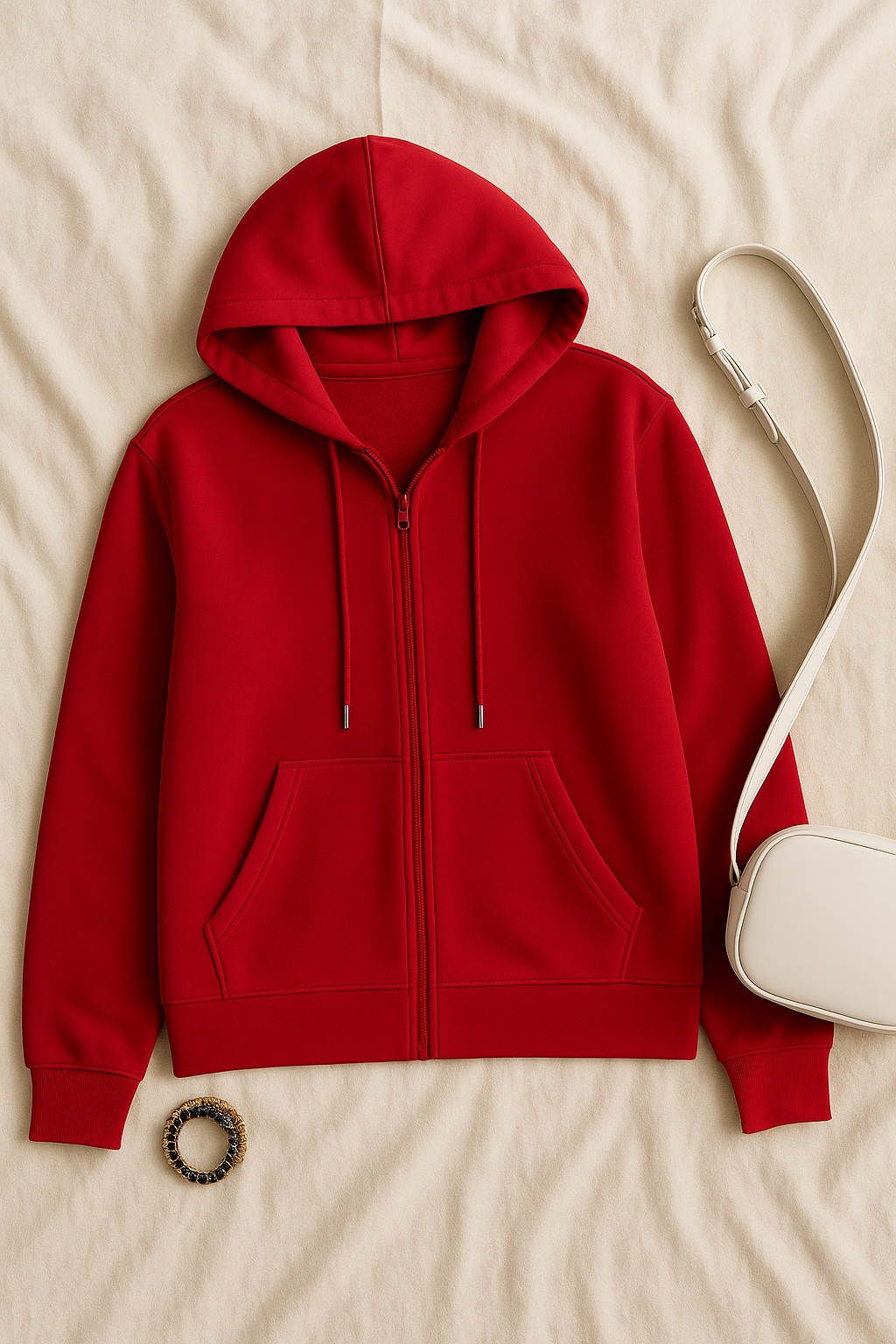 Womens Hoodie – Fleece-Look, Sporty & Relaxed