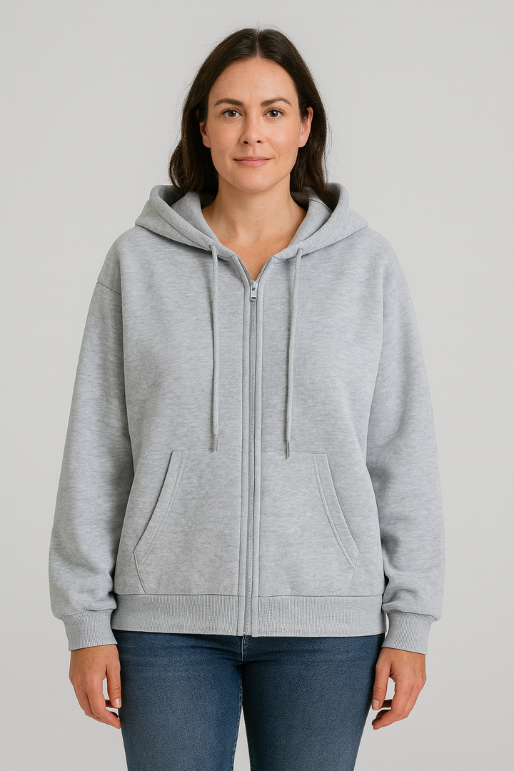 Womens Hoodie – Fleece-Look, Sporty & Relaxed