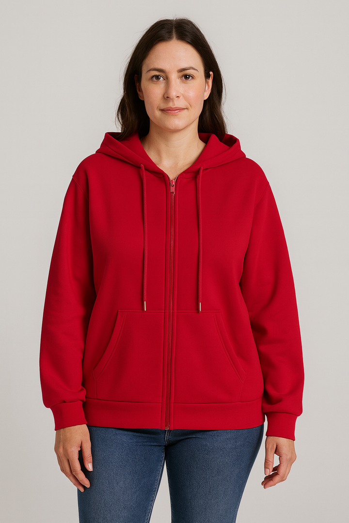 Womens Hoodie – Fleece-Look, Sporty & Relaxed