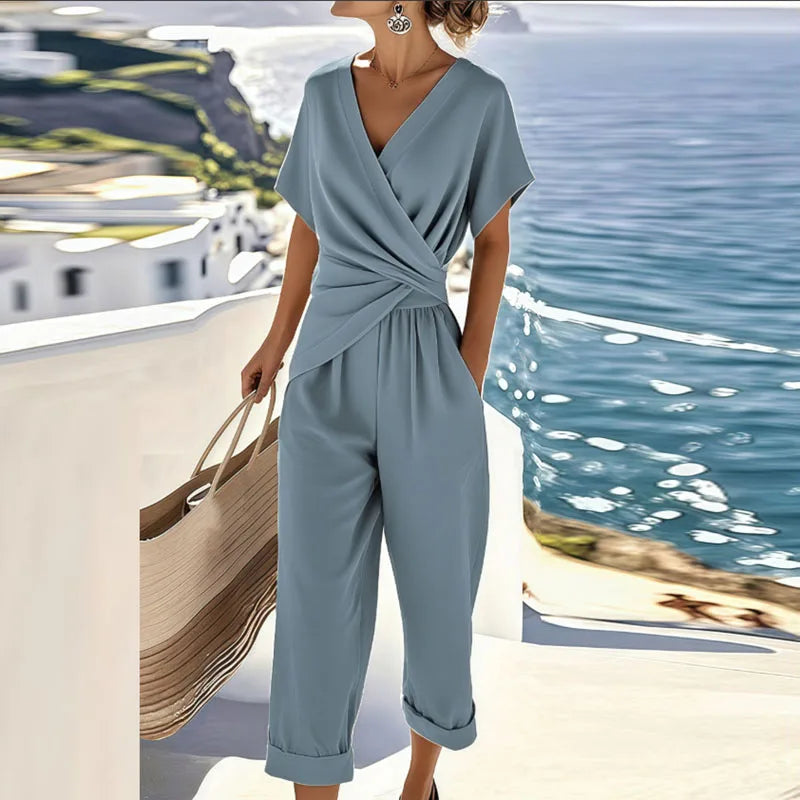 HANNAH | WRAP DETAIL JUMPSUIT