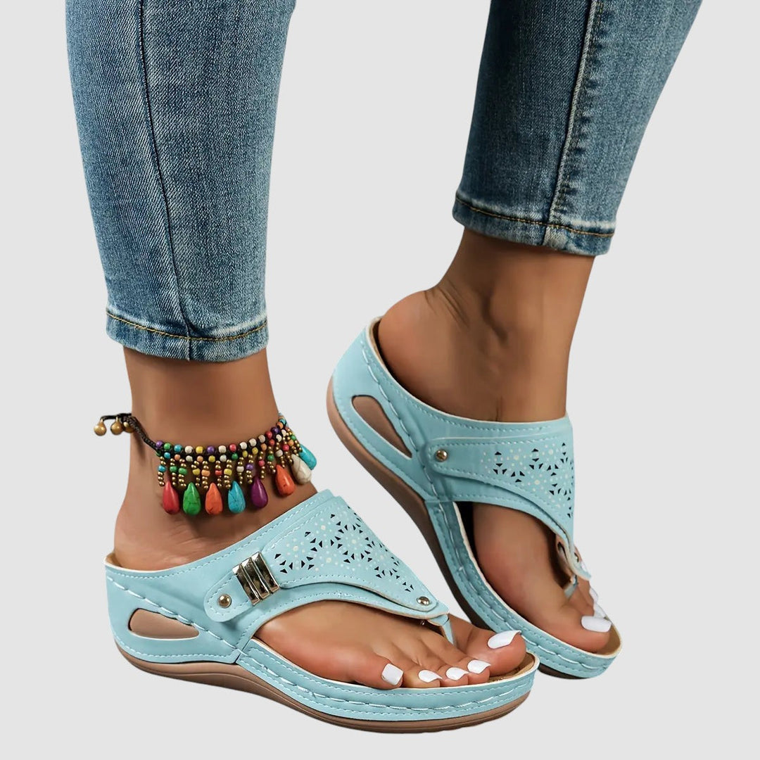 ELINOR | ORTHOPAEDIC WEDGE TOE SANDALS