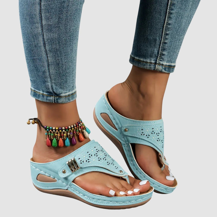 ELINOR | ORTHOPAEDIC WEDGE TOE SANDALS