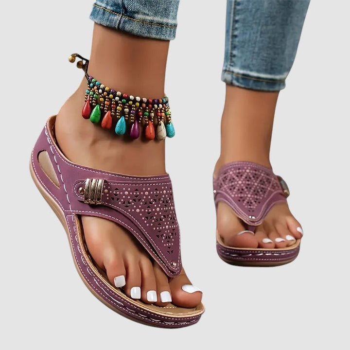ELINOR | ORTHOPAEDIC WEDGE TOE SANDALS