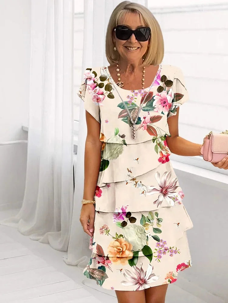 SARAH | FLORAL TIERED DRESS