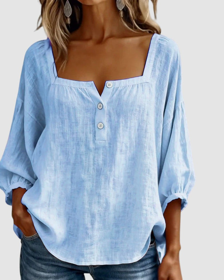 FABIANA | SQUARE NECK BLOUSE