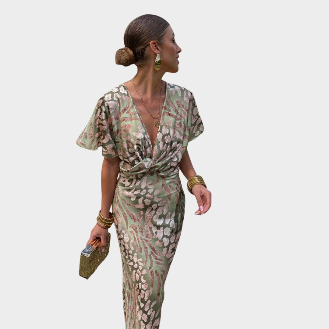 ORLANA – TWIST FRONT MAXI DRESS