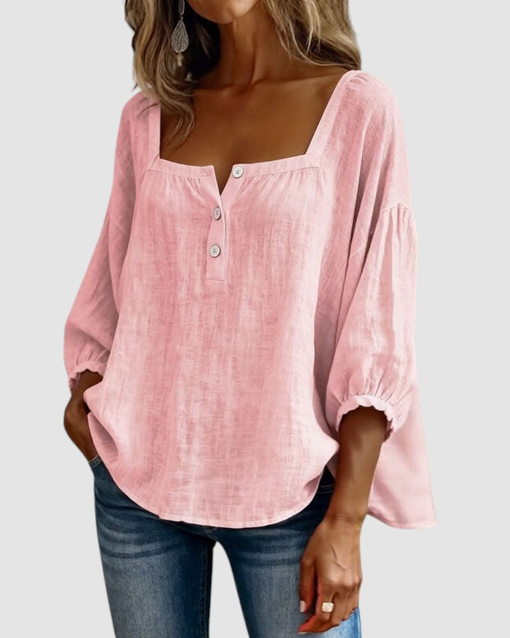 FABIANA | SQUARE NECK BLOUSE