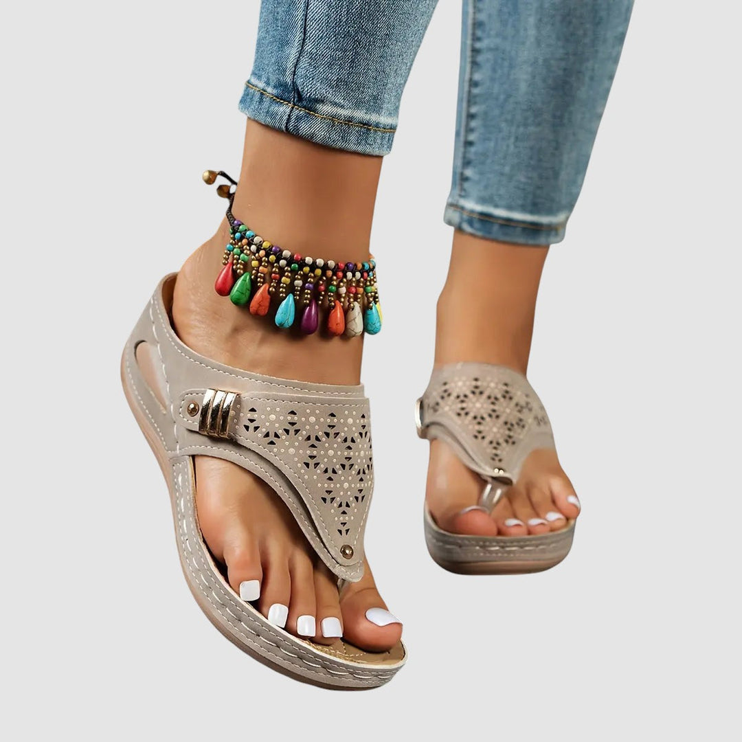 ELINOR | ORTHOPAEDIC WEDGE TOE SANDALS
