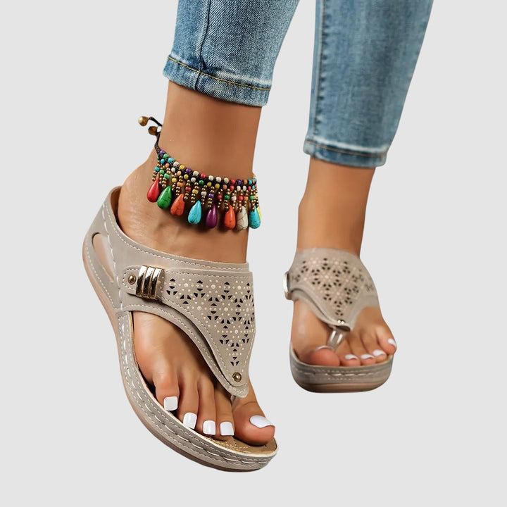 ELINOR | ORTHOPAEDIC WEDGE TOE SANDALS