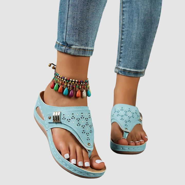ELINOR | ORTHOPAEDIC WEDGE TOE SANDALS