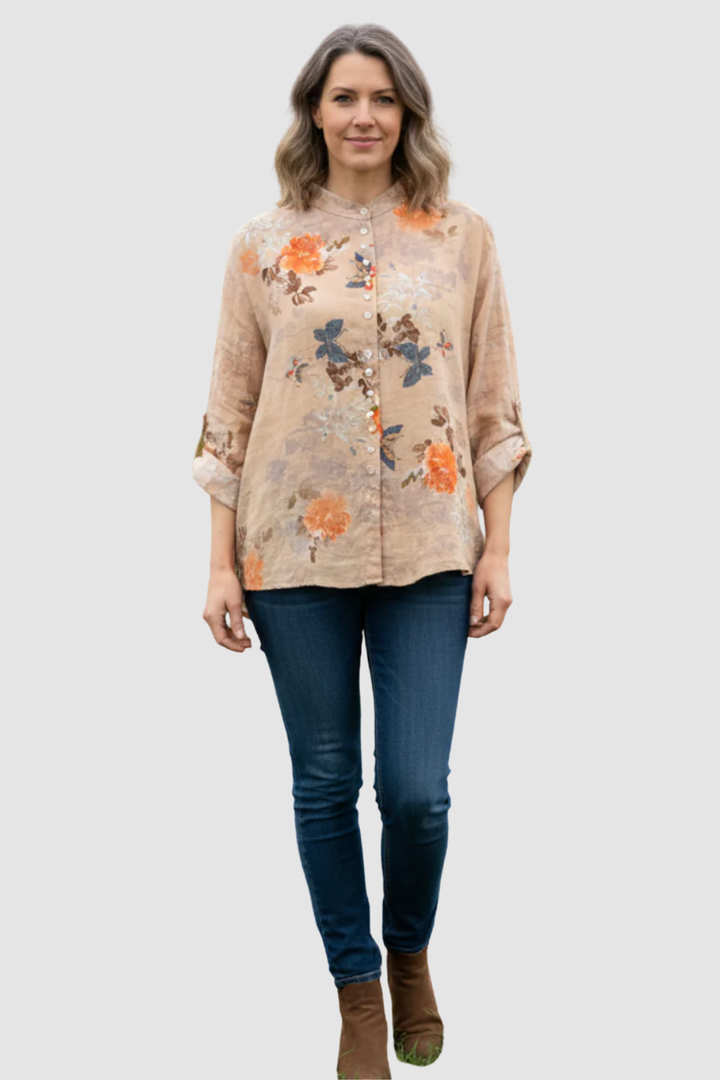 CLARA | COLLAR BLOUSE PRINTED