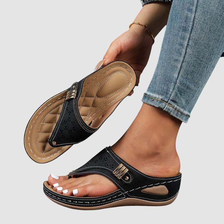 ELINOR | ORTHOPAEDIC WEDGE TOE SANDALS