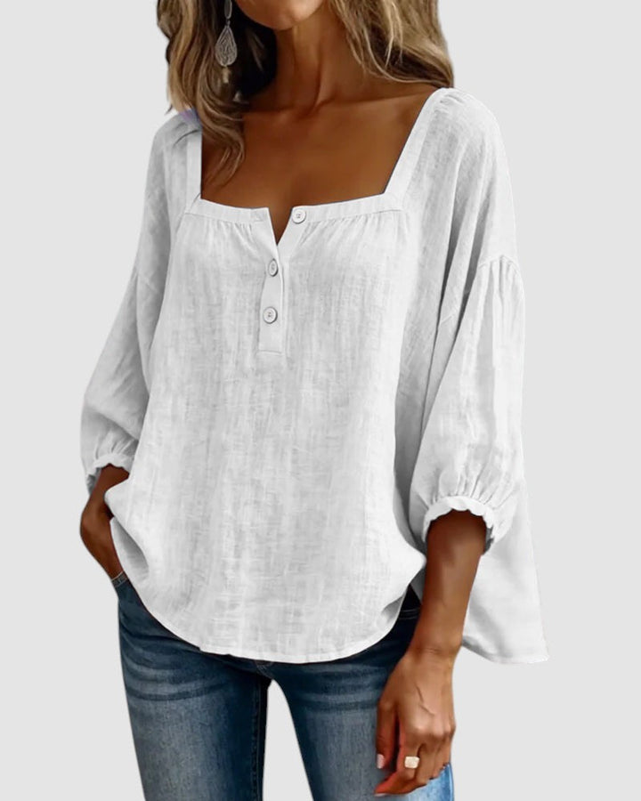 FABIANA | SQUARE NECK BLOUSE