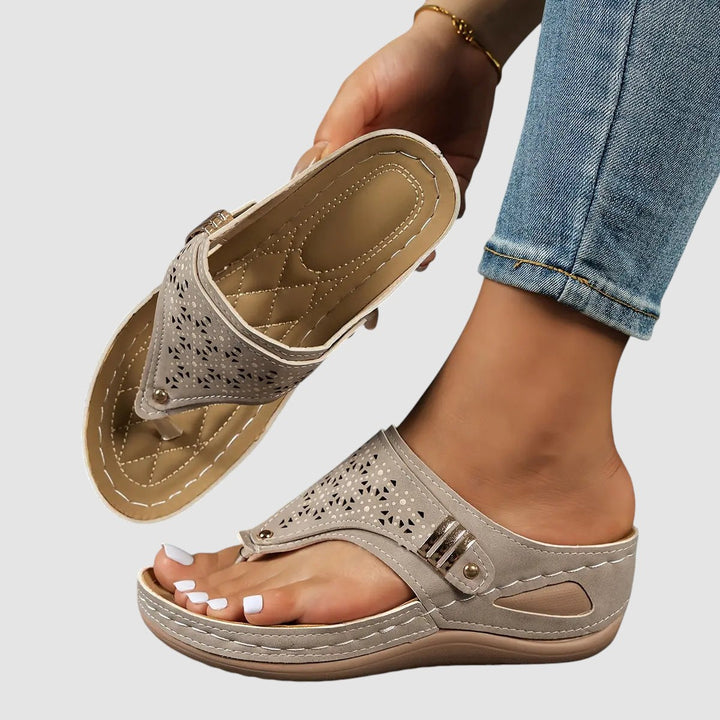 ELINOR | ORTHOPAEDIC WEDGE TOE SANDALS