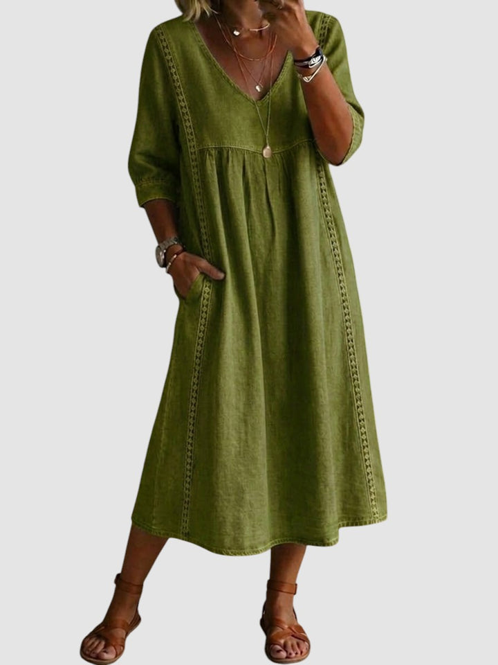 HELENA | PATCHWORK LACE DRESS