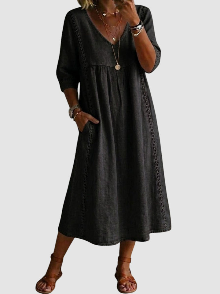 HELENA | PATCHWORK LACE DRESS