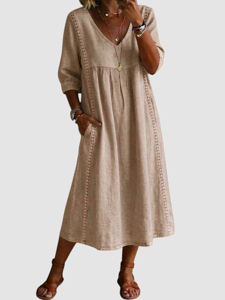 HELENA | PATCHWORK LACE DRESS