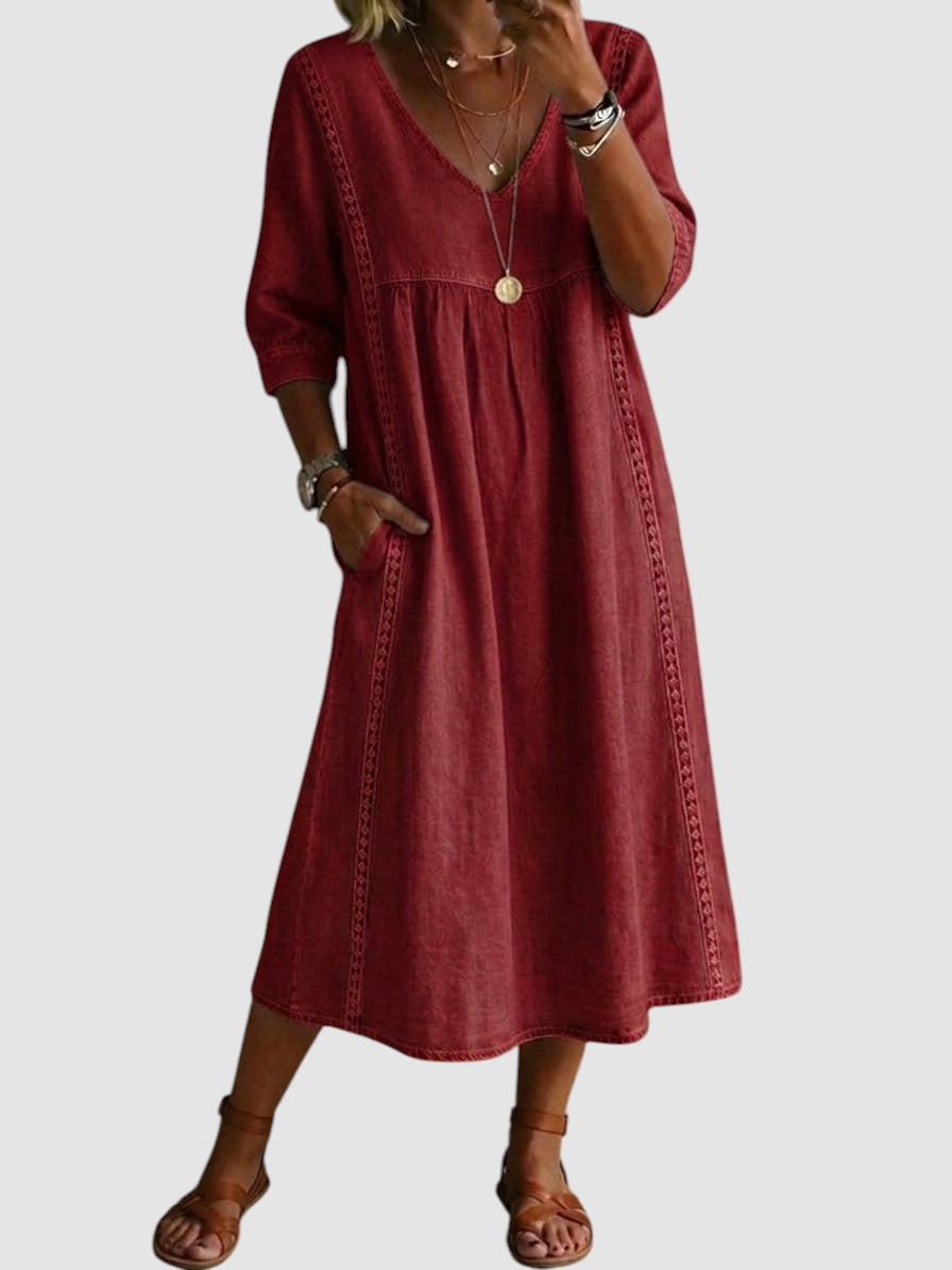 HELENA | PATCHWORK LACE DRESS