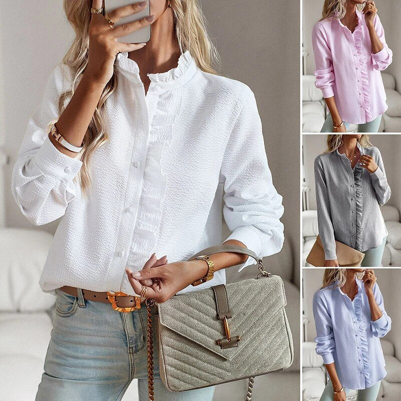 ELEGANT RELAXED-FIT BLOUSE | SOFT TEXTURE, FLATTERING SHAPE, ENDURING STYLE